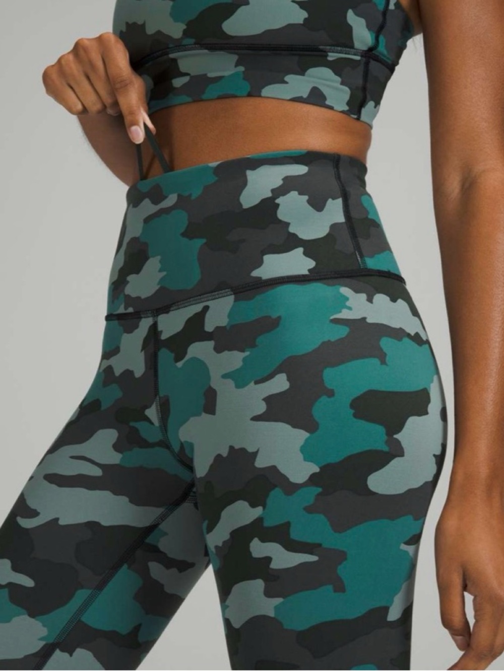 Lululemon Wunder Under High-Rise Tight 25" Tidewater Teal - Picture 4 of 6